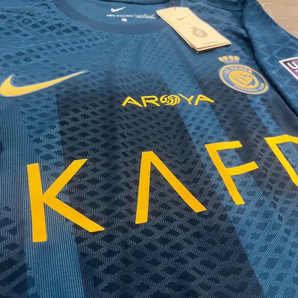 AL NASSR KAFD Sadio Mane' #10 23/24 Navy Away Alt Soccer Jersey Mens Large - Picture 3 of 9